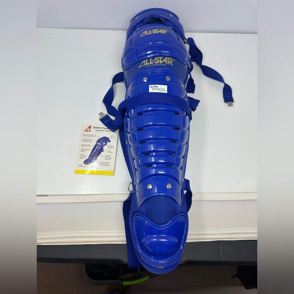 Blue Catcher's Leg Guards - Right/Left Protective Pad
